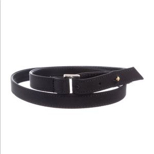 Carolina Herrera leather skinny belt